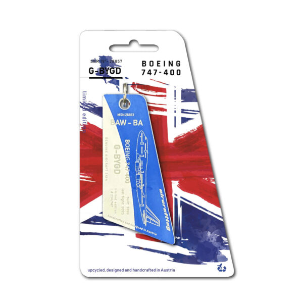 Aircrafttag Anhänger British Airways G-BYGD