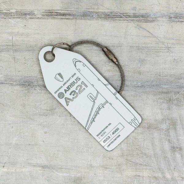 Aviationtag Alitalia I-BIXN Weiß