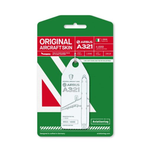 Aviationtag Alitalia I-BIXN White