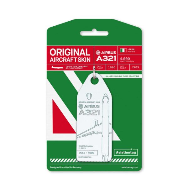 Aviationtag Alitalia I-BIXN White