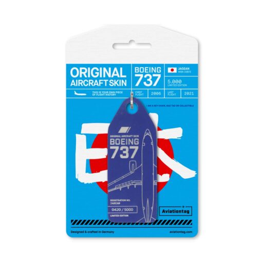 Aviationtag ANA JA02AN blau