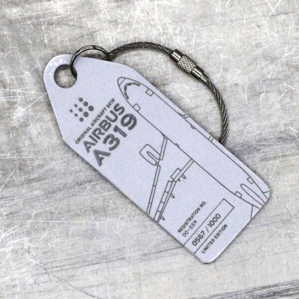 Aviationtag Brussels OO-SSM Schlüsselanhänger