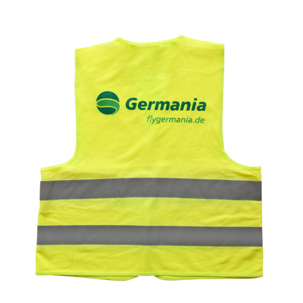 Warnweste Flygermania Fluggesellschaft Neon