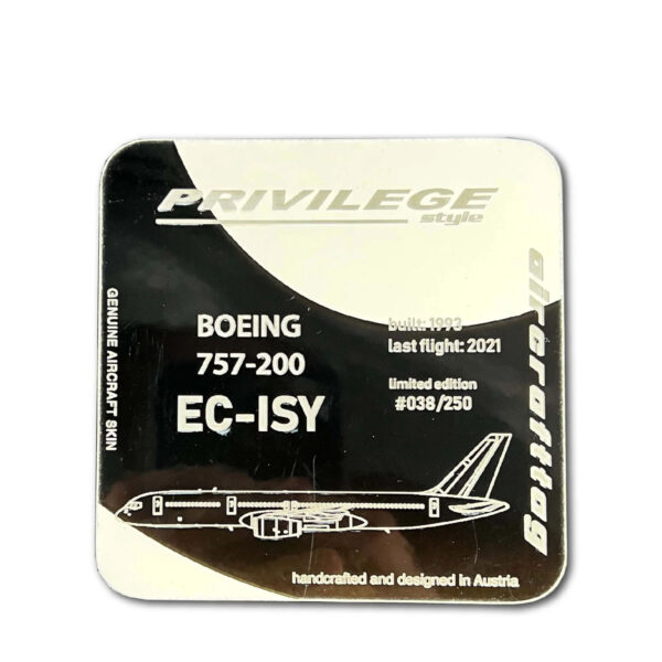Aircrafttag Unterzetzer Coaster Privilege style Bicolor Schwarz