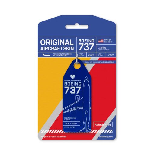 Aviationtag Boeing 737 Southwest Blau