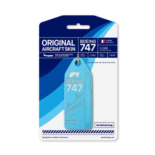 Aviationtag Corsair 747 F-GTUI türkis
