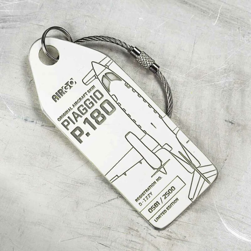 Aviationtag Weiß Piaggio P180
