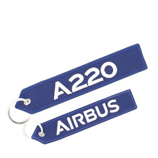 Airbus Schlüsselanhänger A220 blau