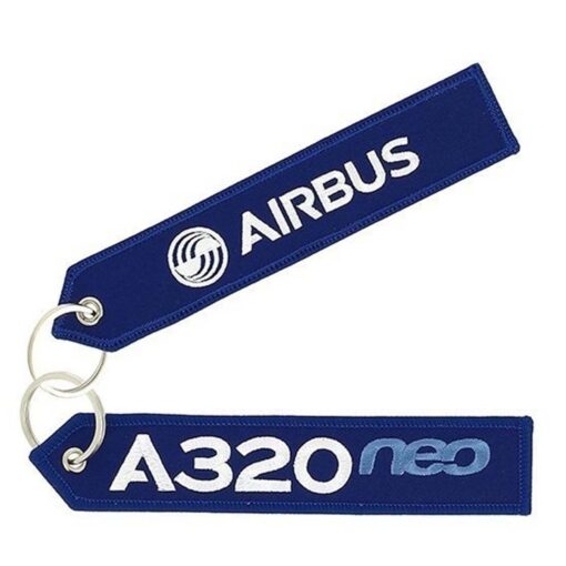 Airbus Schlüsselanhänger A320neo blau