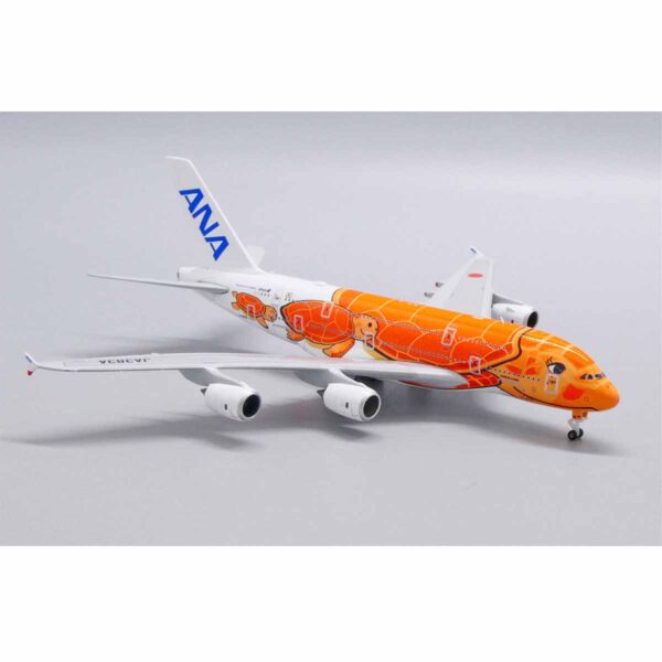 JC Wings Flugzeugmodell ANA A380 Schildkröte Orange 1:500