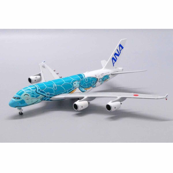 JC Wings Flugzeugmodell ANA A380 Türkis Schildkröte