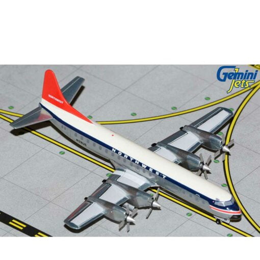 GeminiJets Lockheed L-188C Electra Northwest Orient Airlines polished belly N128US 1:400
