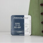 Aircrafttag Untersetzer Privilege style Boeing 757 EC-ISY dunkelgrau