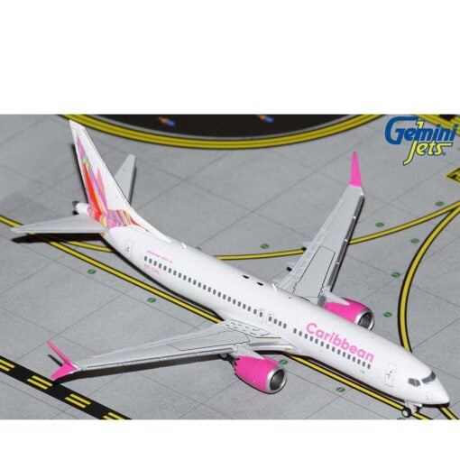GeminiJets Caribbean Airlines Boeing 737 Max8 NL-9ycal Scale 1:400