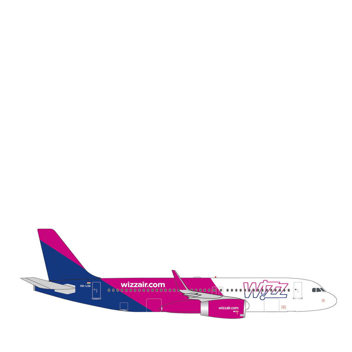 Herpa Wings 1:500 Wizz Air A320 HA-LSA 536943