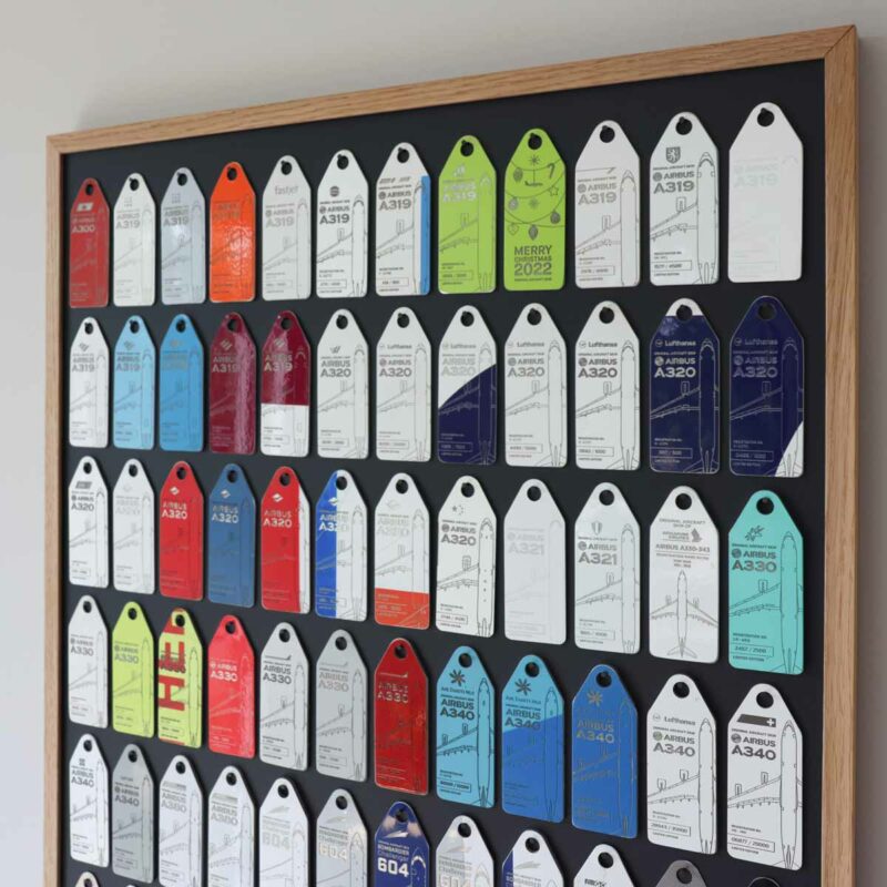 Aircraft Skin Display Rahmen für Aviationtags Aircrafttags
