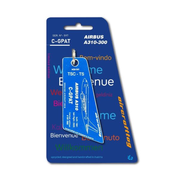Aircrafttag Air Transat C-GPAT Airbus A310 dunkelblau darkblue