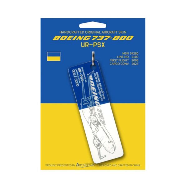 Airlinertags Ukraine International Boeing 737 UR-PSX bicolor dunkelblau/weiß