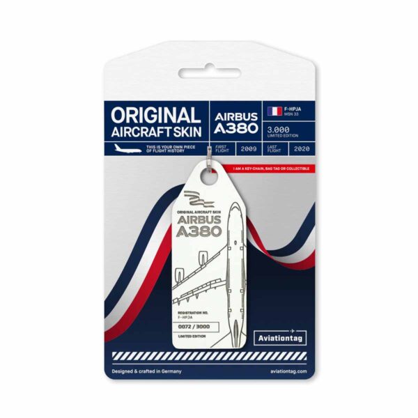 Aviationtag Air France A380 F-HPJA weiß white