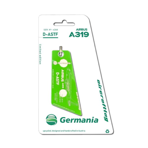 Aircrafttag Germania A319 D-ASTF punkte
