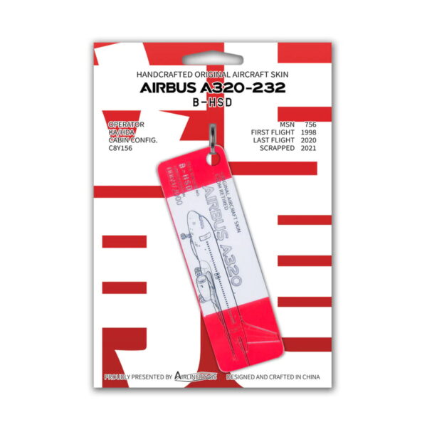 Airlinertags Dragonair A320 B-HSD Bicolor rot