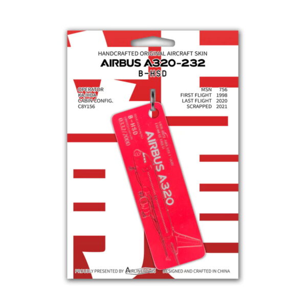 Airlinertags Dragonair A320 B-HSD rot