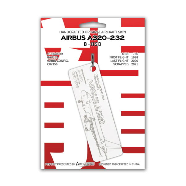 Airlinertags Dragonair A320 B-HSD weiß