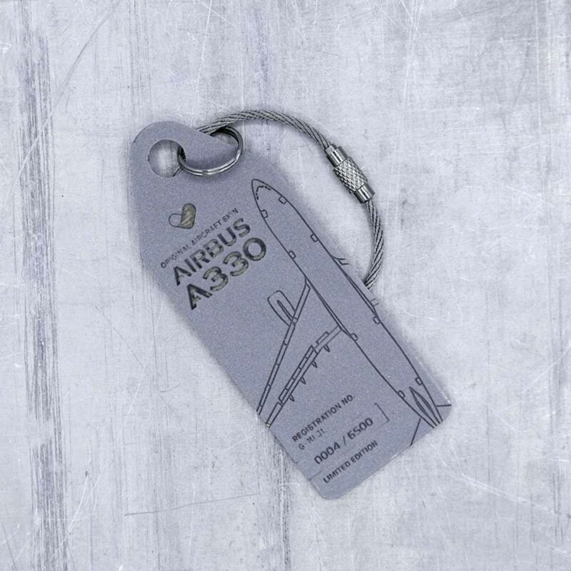 Aviationtag Thomas Cook G-MLJL Grau