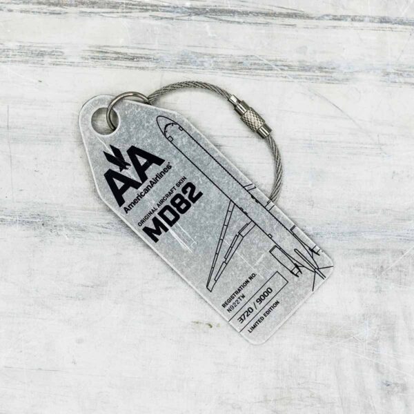 Aviationtag American Airlines N922TW silber