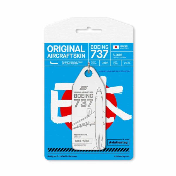 Aviationtag ANA 737 JA02AN weiß