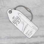 Aviationtag ANA JA02AN weiß