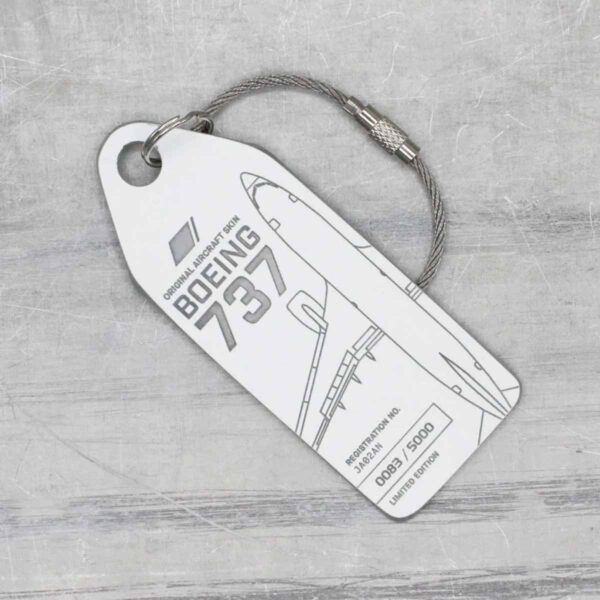 Aviationtag ANA JA02AN weiß