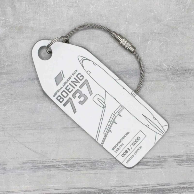 Aviationtag ANA JA02AN weiß