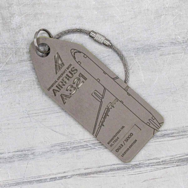 Aviationtag Asiana Airlines-grau