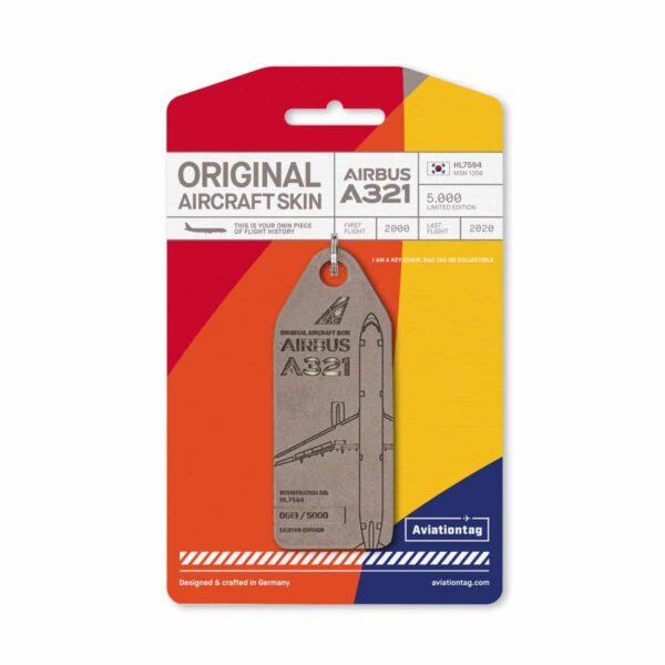 Aviationtag Asiana Airlines HL9594 grau