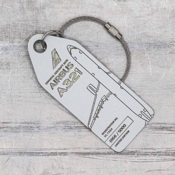 Aviationtag Asiana Airlines A321 weiß