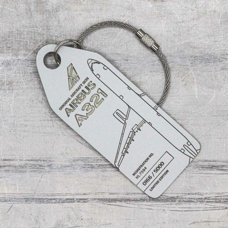 Aviationtag Asiana Airlines A321 weiß