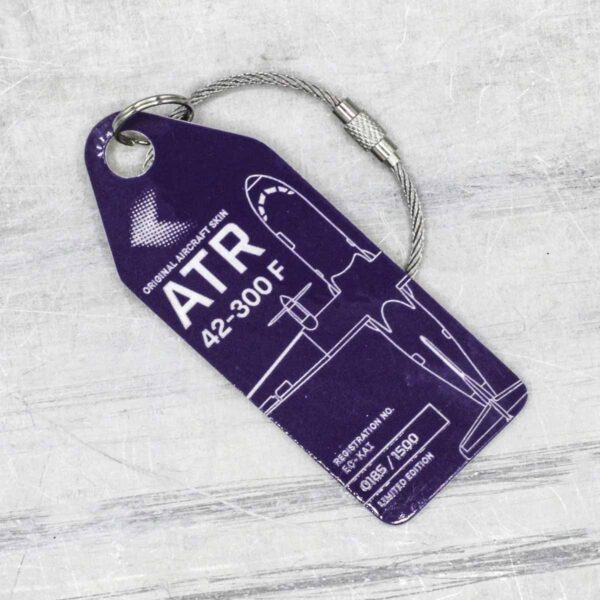 Aviationtag ATR42 Fedex lila