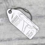 Aviationtag Bombardier Challenger 604 2-SLOW weiß