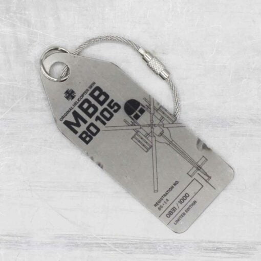 Aviationtag Bundeswehr BO 105 grau