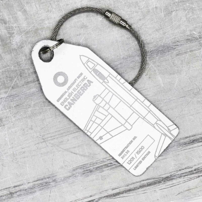 Aviationtag Canberra PR.9 Royal Air Force weiß