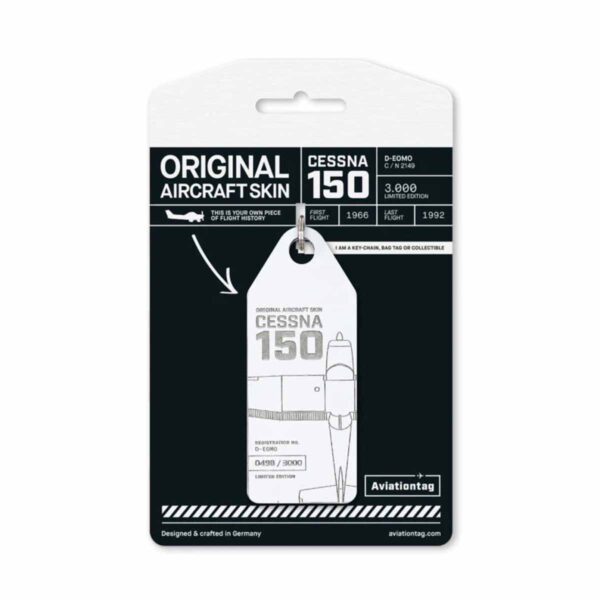 Aviationtag Cessna 150 D-EOMO weiß