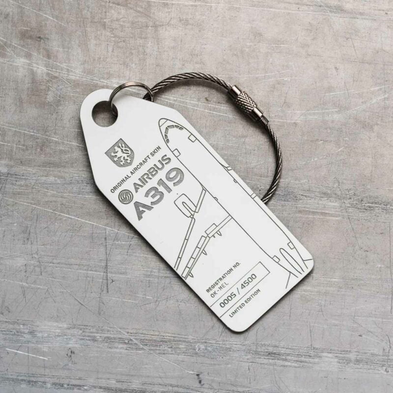 Aviationtag Czech Airlines A319 Weiß