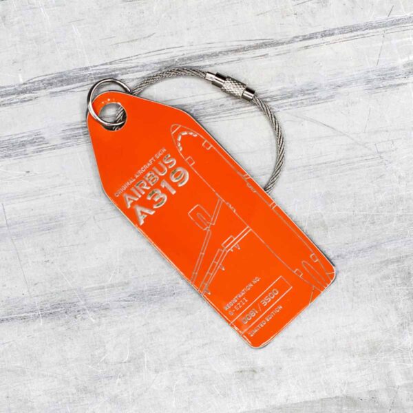 Aviationtag Easyjet A319 orange
