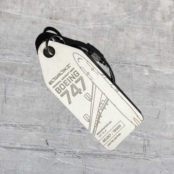 Aviationtag El Al 4X-ELA 747 Weiß