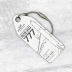 Aviationtag Etihad A6-LRB weiß