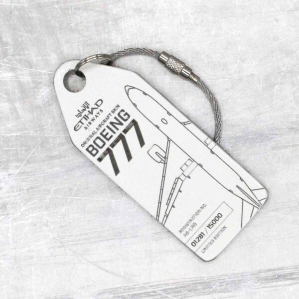 Aviationtag Etihad A6-LRB weiß