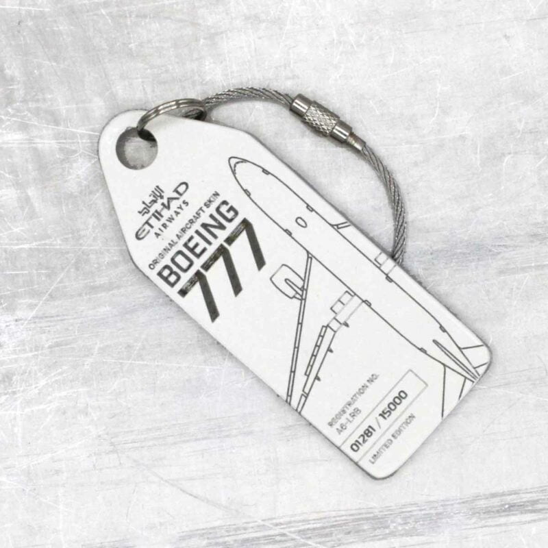 Aviationtag Etihad A6-LRB weiß