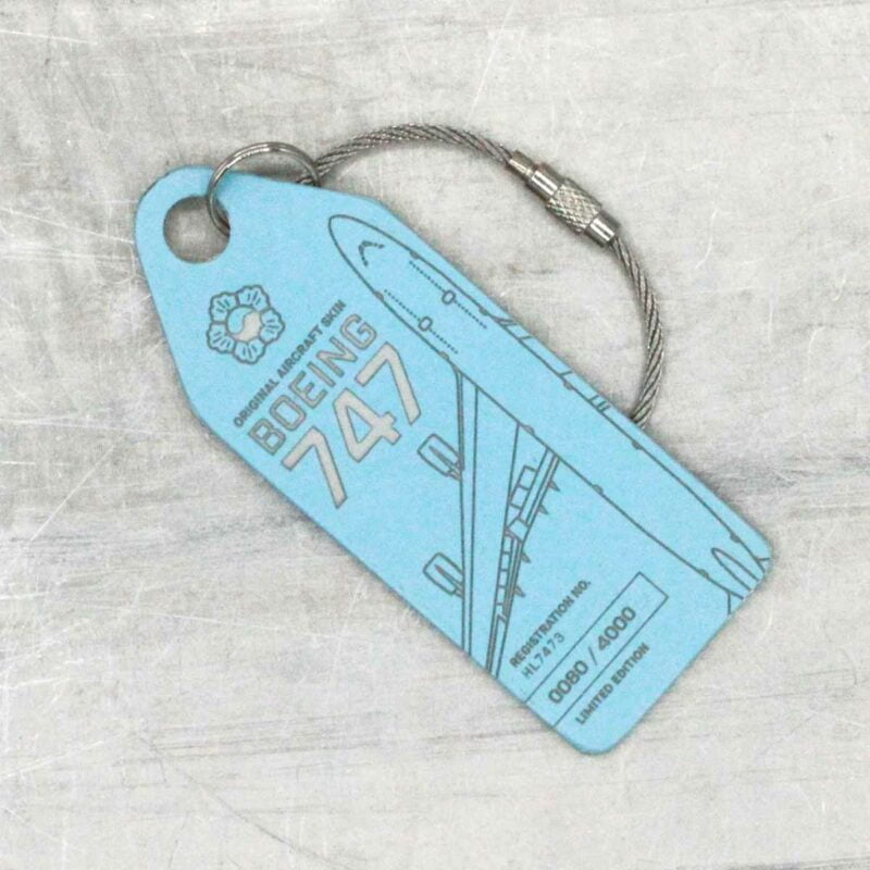 Aviationtag Korean 747 HL7473 blau