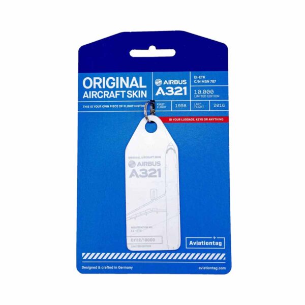 Aviationtag Metrojet A321 EI-ETK weiß